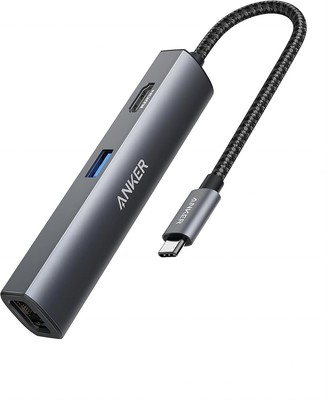 Anker PowerExpand+ 5-in-1 USB-C Ethernet Hub Adapter 4K HDMI USB 3.0 MacBook