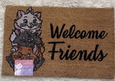 Disney The Aristocats Marie Toulouse Berlioz Coir Welcome Door Mat 18  X 28  NEW