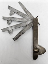 Antique 1800's Victorian Brass 5 Blade Bloodletting Quack Medical Fleam Tool