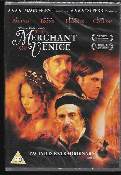 THE MERCHANT OF VENICE GENUINE R2 DVD AL PACINO JEREMY IRONS NEW/SEALED