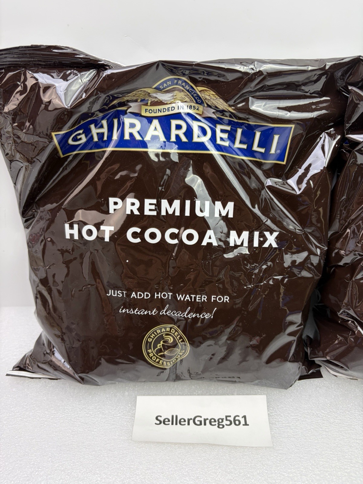Ghirardelli Premium Hot Cocoa Mix, 32 Oz Bags, 4 Count (8 Lbs Total) BB 2/28/26