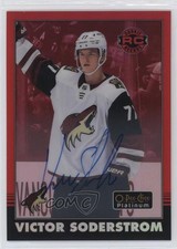 2021-22 O-Pee-Chee Platinum Rookie Red Rainbow Victor Soderstrom #R-81 Auto sq1
