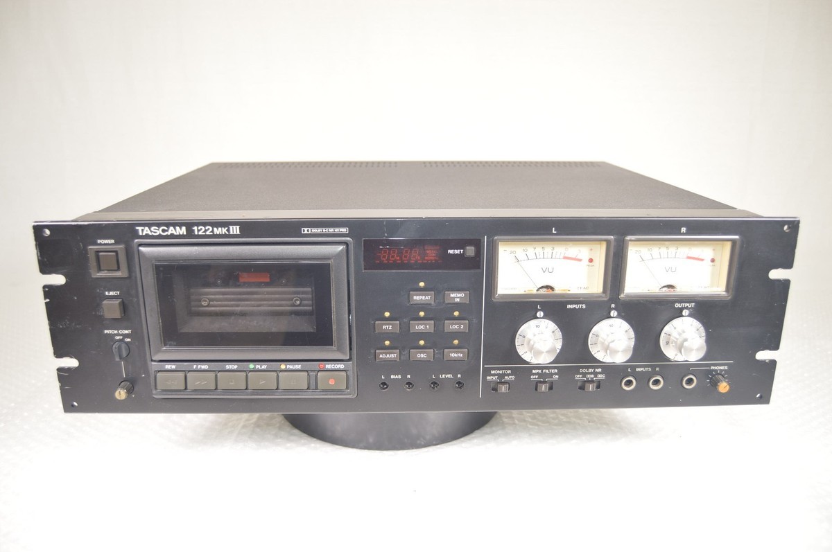 Tascam 122 MKIII MK3 Professional 3-Head Cassette Deck Tested