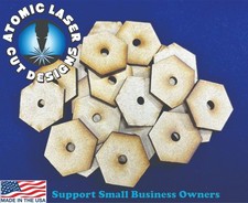 MDF Hex Bases with 5mm Magnet Holes Many Sizes Available Hexagon FAST SHIPPING