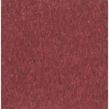 Armstrong 51814031 Vinyl Floor Tiles, 12"W, Pomegranate Red