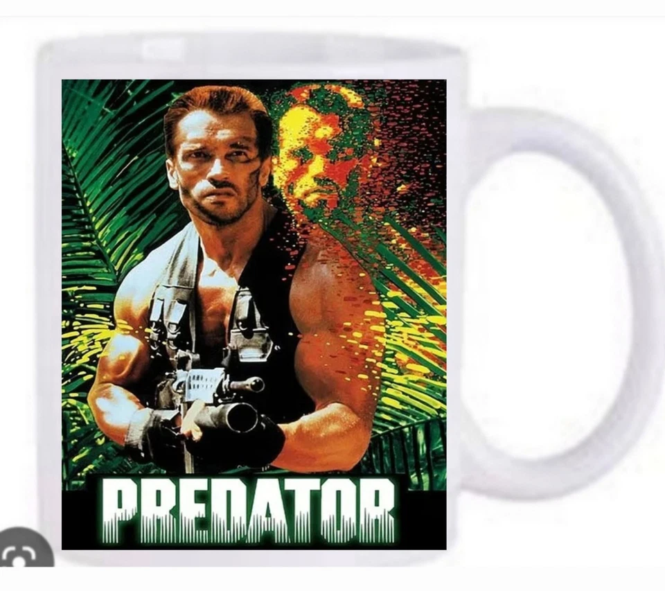 Predator Arnold Schwarzenegger Film mug Dishwasher Safe New