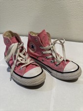 Kids Converse All Star High Top Sneakers Pink Youth Size 12