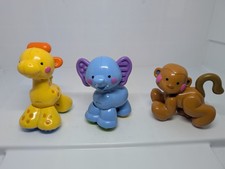 Fisher-Price Amazing Animals BABY ELEPHANT, Giraffe And Monkey