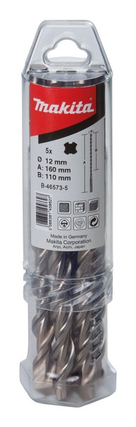 Makita ZubehöR HM Bohrer V-PLUS SDS-PLUS, Ø 6 Mm, LäNge 160 Mm (5 StüCk)-image