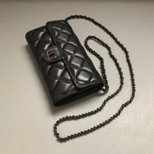 Genuine Leather Long Wallet Purse Women Chain Mini Travel Outdoor AS1160 19 Bag