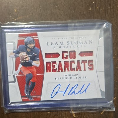 2022 Panini National Treasures Desmond Ridder Go Bearcats Auto /25