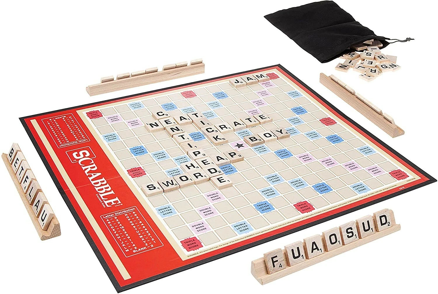 Scrabble Board Game – Classic Crossword Puzzle Game – New Factory Sealed