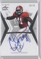 2012 Ultimate Leaf Draft Silver 20/25 Courtney Upshaw #CU1 Auto 0s3