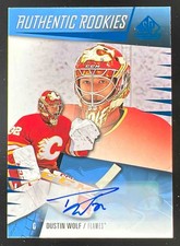 2023-24 Upper Deck SP Game Used Auto #234 Dustin Wolf Autograph RC Auto