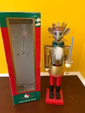 Kurt S. Adler Santa's World Nutcracker Suite Mouse King 12" Wood Nutcracker
