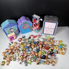 Huge Disney Doorables Lot with 4 Playsets & 80+ Figures with Pencil Toppers