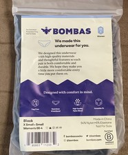 Bombas Womens black Seamless Wasteband Underwear new 