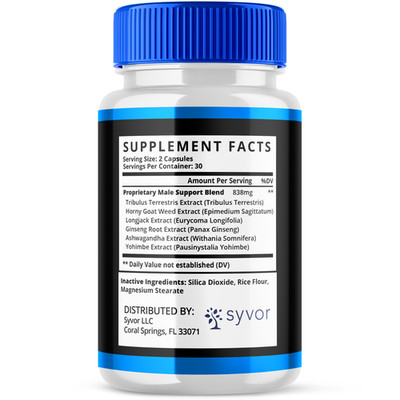 Alpha Boost Advanced Supplement for Men, Natural Ingredients, 60 Capsules