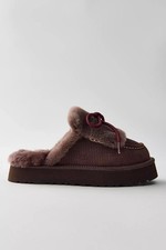 UGG Disquette Heritage Slippers Women's Burnt Cedar 100 Authentic Size 6-10