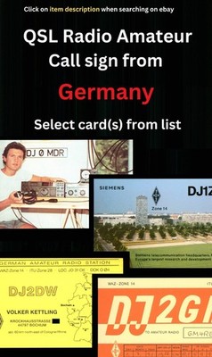 QSL Amateur Radio card   Germany   Select sign call from list   H(d)