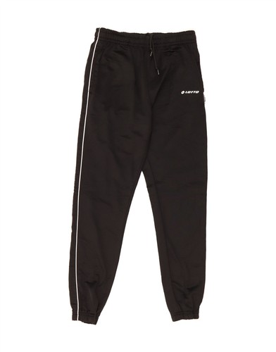 LOTTO Mens Tracksuit Trousers Joggers Medium Black Polyester BG12