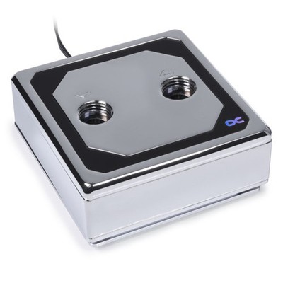 Alphacool Ice Block XPX Aurora Edge CPU Cooler Brass Chrome Digital 13083