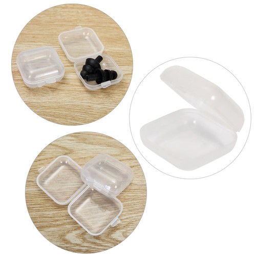Caja Cuadrada Pequeña Transparente Sin Cordón PP Box con Tapa Contenedor - Imagen 8 de 11