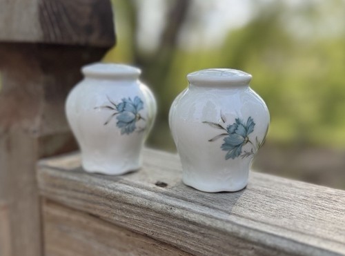 Inarco Salt & Pepper Shaker Set, Blue Coneflowers, Floral Shakers, Flowers - Picture 3 of 8