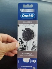 Oral-B Charcoal Replacement Brush Heads - 1 Pack Total of 2 Heads