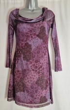 URBAN OUTFITTERS Ladies purple mesh bodycon dress size Large (A1367)