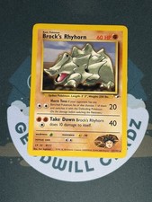 Brock's Rhyhorn 22/132 Gym Heroes Non-Holo Rare Pokémon TCG MP on eBay