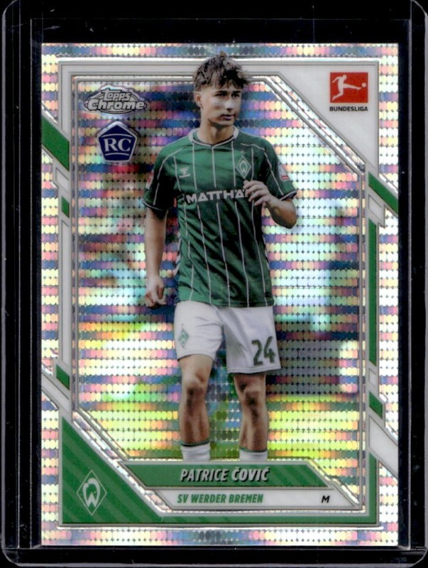 2025-26 Topps Chrome Bundesliga Patrice Covic RC Pulsar Refractor Rookie #14