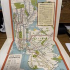 Rare New York City 1947 Subway Map American Legion Convention NY Telephone Co. — photo 3
