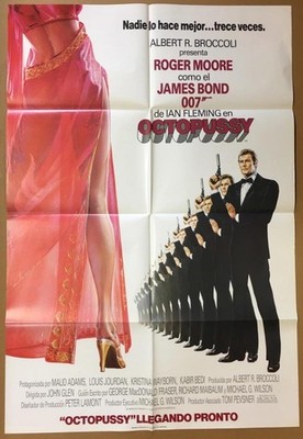 OCTOPUSSY  Roger Moore  as J Bond  007  Maud Adams org  adv  movie poster 2767