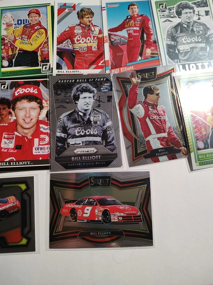 Bill Elliott Nascar 15 Card Lot Optic Prizm Inserts Select Donruss 2016-2025 - Image 3 of 4