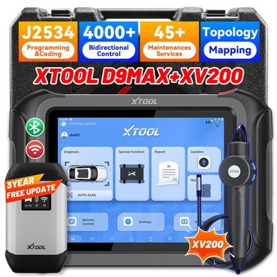2026 XTOOL D9MAX J2534 ECU Key Programmer Bidirectional Scanner Diagnostic Tool
