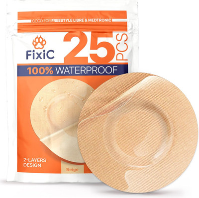Freestyle Adhesive Patch 25 PCS   Good for Libre 1, 2, 3 & plus   Enlite   Guard