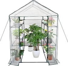 Greenhouse Large Portable Walk-in Green House Plant Gardening 3 Tier 6/9 Shelves