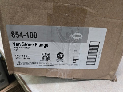 #ad Dura 854 100 Van Stone Flange slip X gasket 10quot; New Open Box $180.00