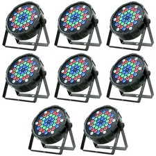 6 American DJ Eliminator LP 42 RGBW 42 x 1 Watt LED DMX Par Wash Lights ADJ