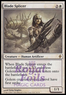 Blade Splicer 1x FOIL NPH MTG New Phyrexia Rare NM white