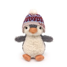 Cute Peanut Penguin Medium Plush Stuffed Animal Cute Gift With Hat