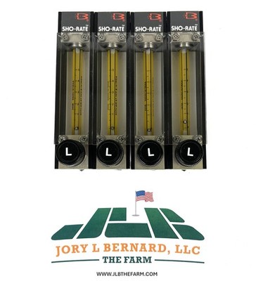 BROOKS INSTRUMENTS, SHO-RATE, LOT OF 4, 1350ECA4CNE1A, VARIABLE FLOWMETER, NEW