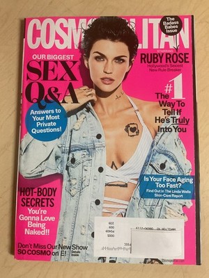 march 2017 Cosmopolitan Ruby Rose sexy cover + S_x Q & A