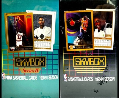 1990-1991 Skybox Basketball Series 1 & 2 Factory Sealed MINT Boxes Jordan Magic?