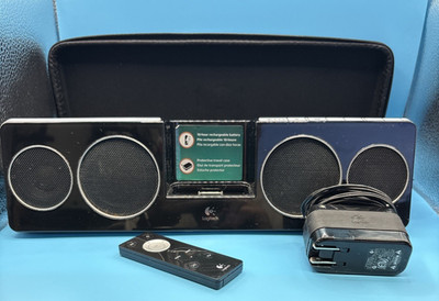Logitech Pure-Fi Anywhere 2 iPod Speaker Dock w/Remote AC Adapter & Case S-00001