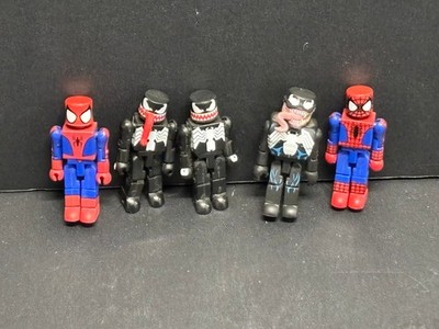 Marvel Minimates Spider-Man, Venom Figures Loose Lot of 5