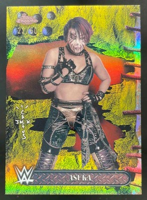 2025 Topps Chrome WWE x Cactus Jack Gold Refractor #21 Asuka /50