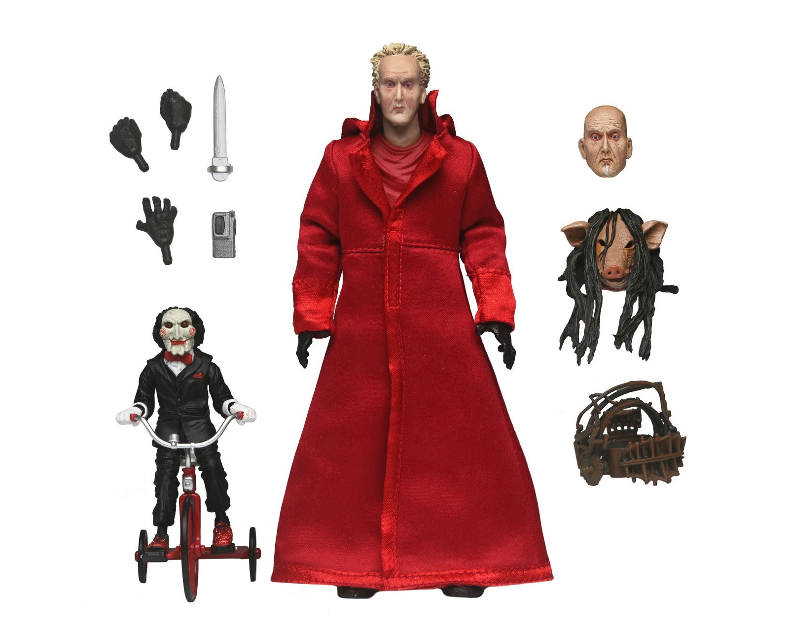 Saw Action Figure Ultimate Jigsaw Killer Red Robe NECA