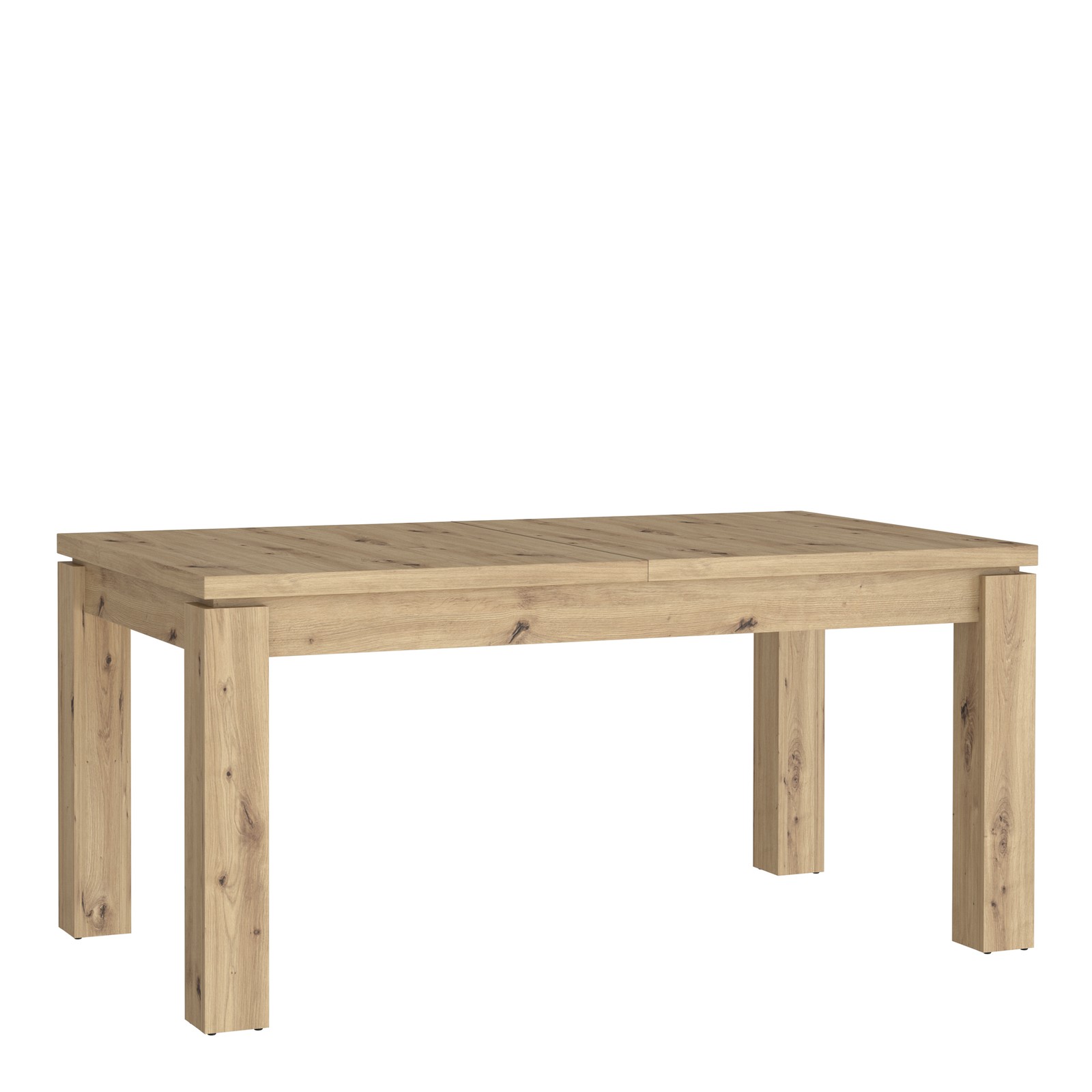 Artisan Oak Extending Dining Table - Wooden Family Table, Seats Up to 8